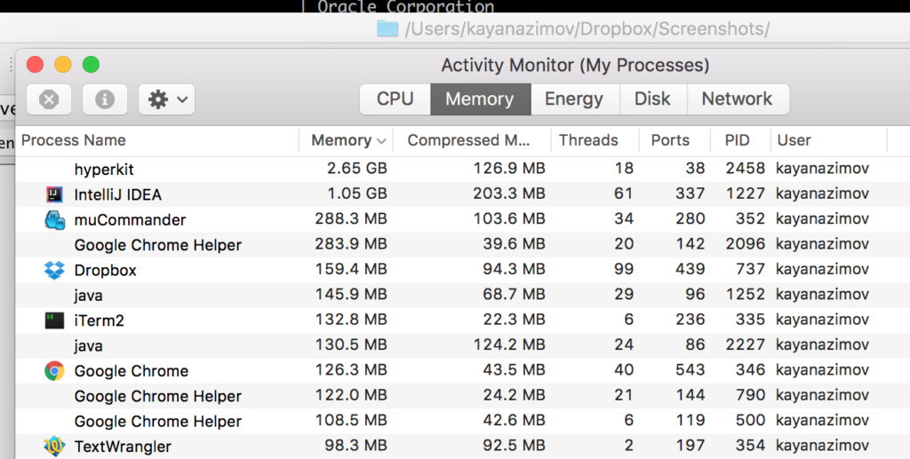docker hyperkit using 2gb of memory docker hyperkit using 2gb of memory