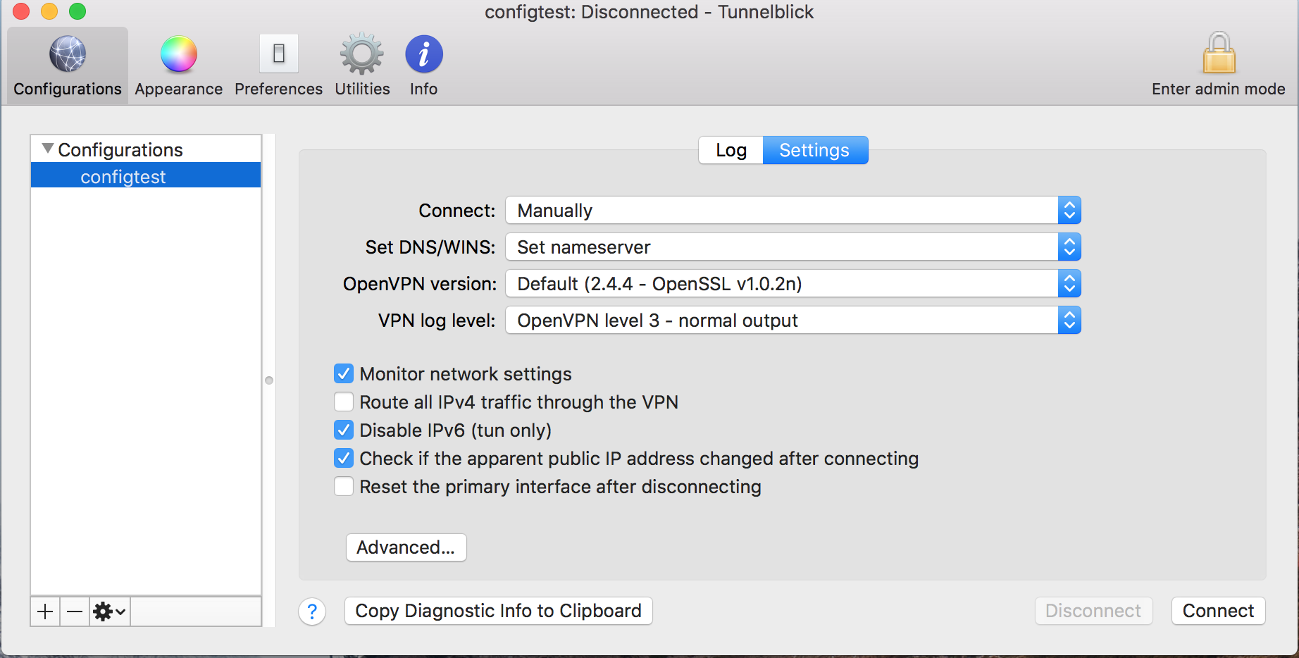 open vnp client for mac